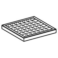Grille 20x20 pour entre d'eau de toit Geberit