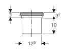 Geberit, Prolongement, pour grilles-siphons 13 x 13 cm et grilles-avaloirs 13 x 13 cm