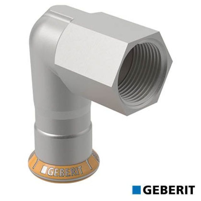 Geberit Mapress Therm
Übergangswinkel 90° mit
Innengewinde: d=28, Rp=1"