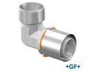 GF Uponor S-Press Gomito 90° con filettatura esterna