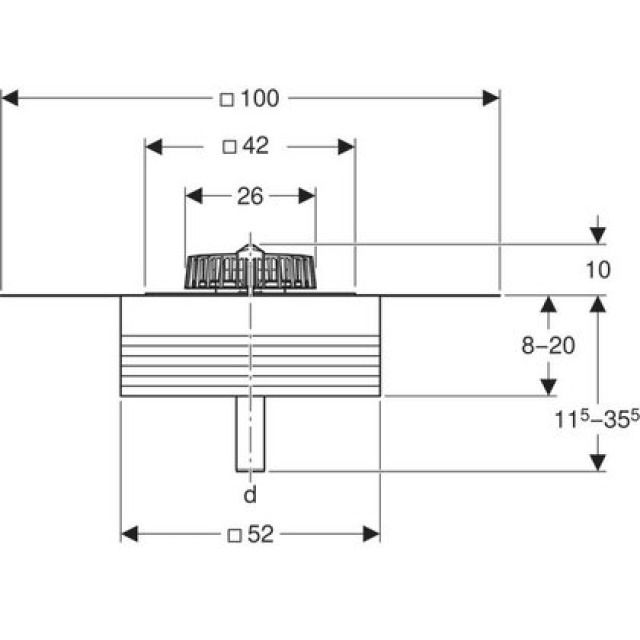 PLUVIA-DACHWASSEREINLAUF
359.110       56 MM
MIT ANSCHLUSSBLECH
WÄRMEDÄMMUNG