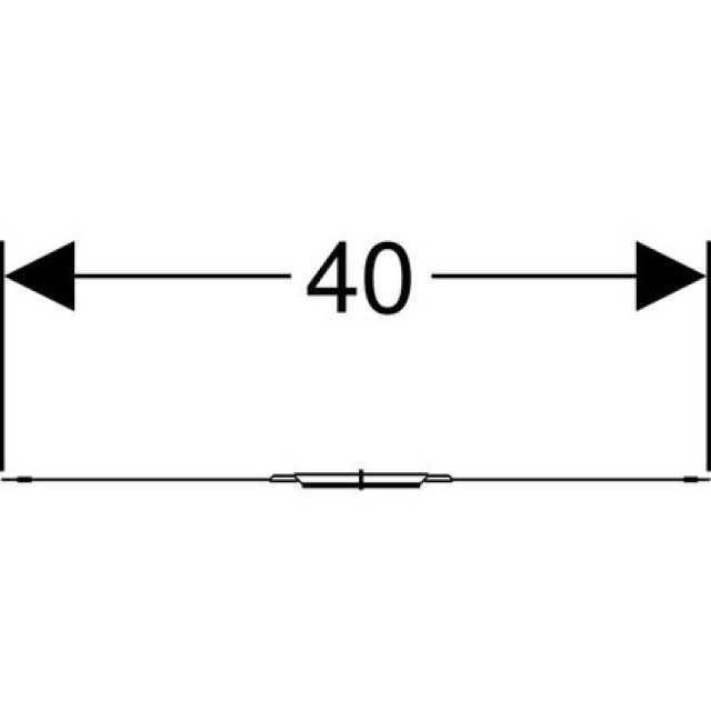 GEBERIT ANSCHLUSSBLECH QUADR.
152.336 BESAND. F. FLUESSIGFOLIEN
40 X 40 CM