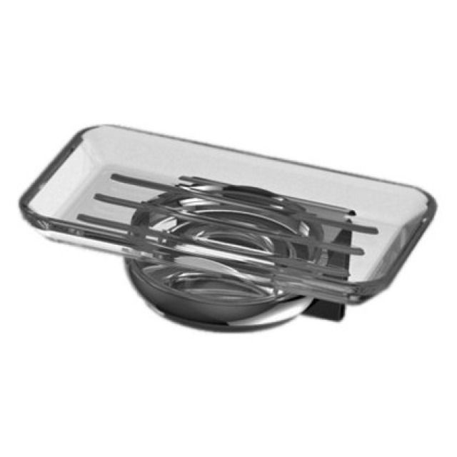 Portasapone CHIC 14
bacinella in vetro trasparente
Colori: cromato