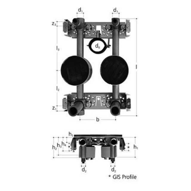 SAN KOMPAKTEINH. F.GIS PROFIL
5458.075 M ZWEI ZAEHLER   3/4"