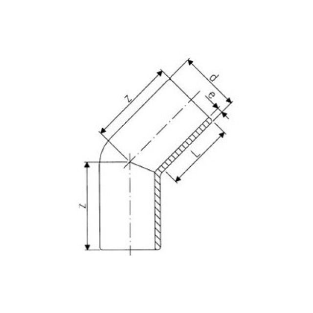 COUDE PE-100   S-5  PN16
45° - 32 MM