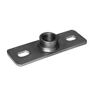 Piastra di base, pesante, Inox, V4A, saldata tonda