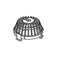 Crapaudine pour naissance d'eaux pluviales conventionnelle