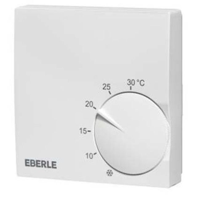 Eberle RTR-S 6721
Raumregler AP 5-30°C 230V
extra flach, RAL 9010