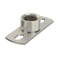 Piattina di base a 2 fori, Inox V2A