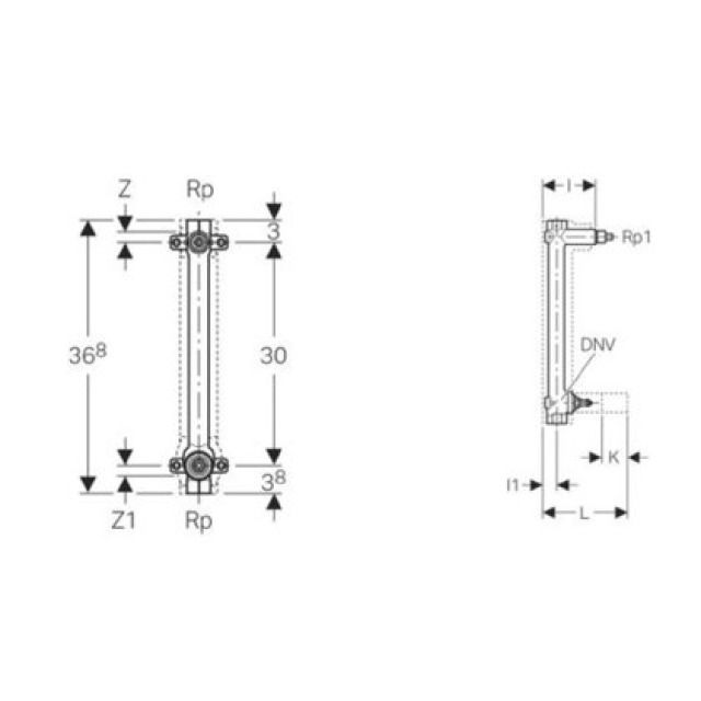 DUOFIX-GIS WASSERSTRECKE JRG
603.097    KOMPAKTEINHEIT 3/4"