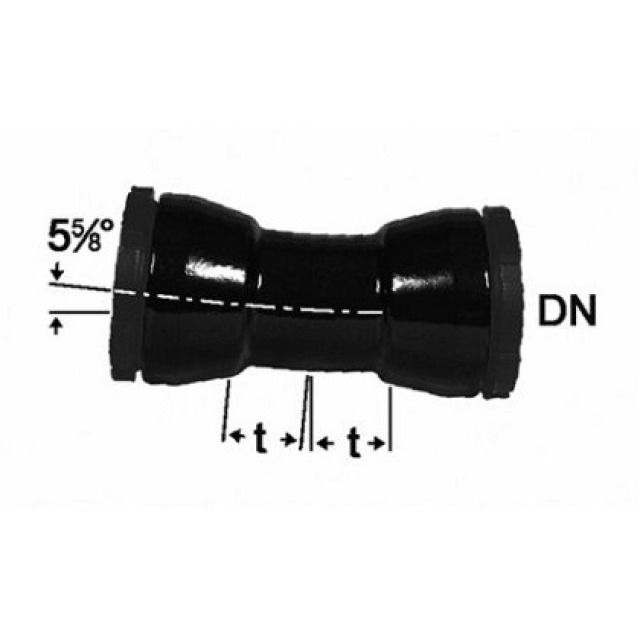 COUDES A VIS 5 DEG. 2326A
125 MM PUR