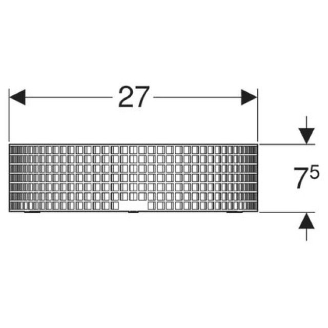 Garde-gravier Geberit Pluvia
359.124 ACIER CRNI