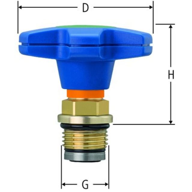 Testa Easy-Top
bronzo 23155.09
valv. arr./ rub. giard. 2"
