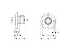 Flangia Geberit FlowFit PN6, con unità a pressare